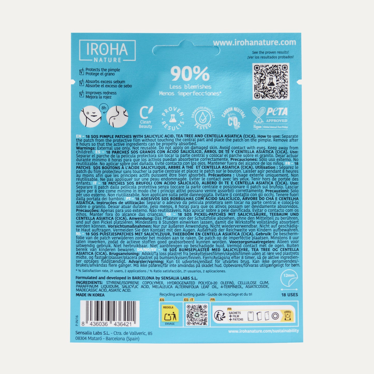 Patchs SOS boutons à l'Acide Salicylique