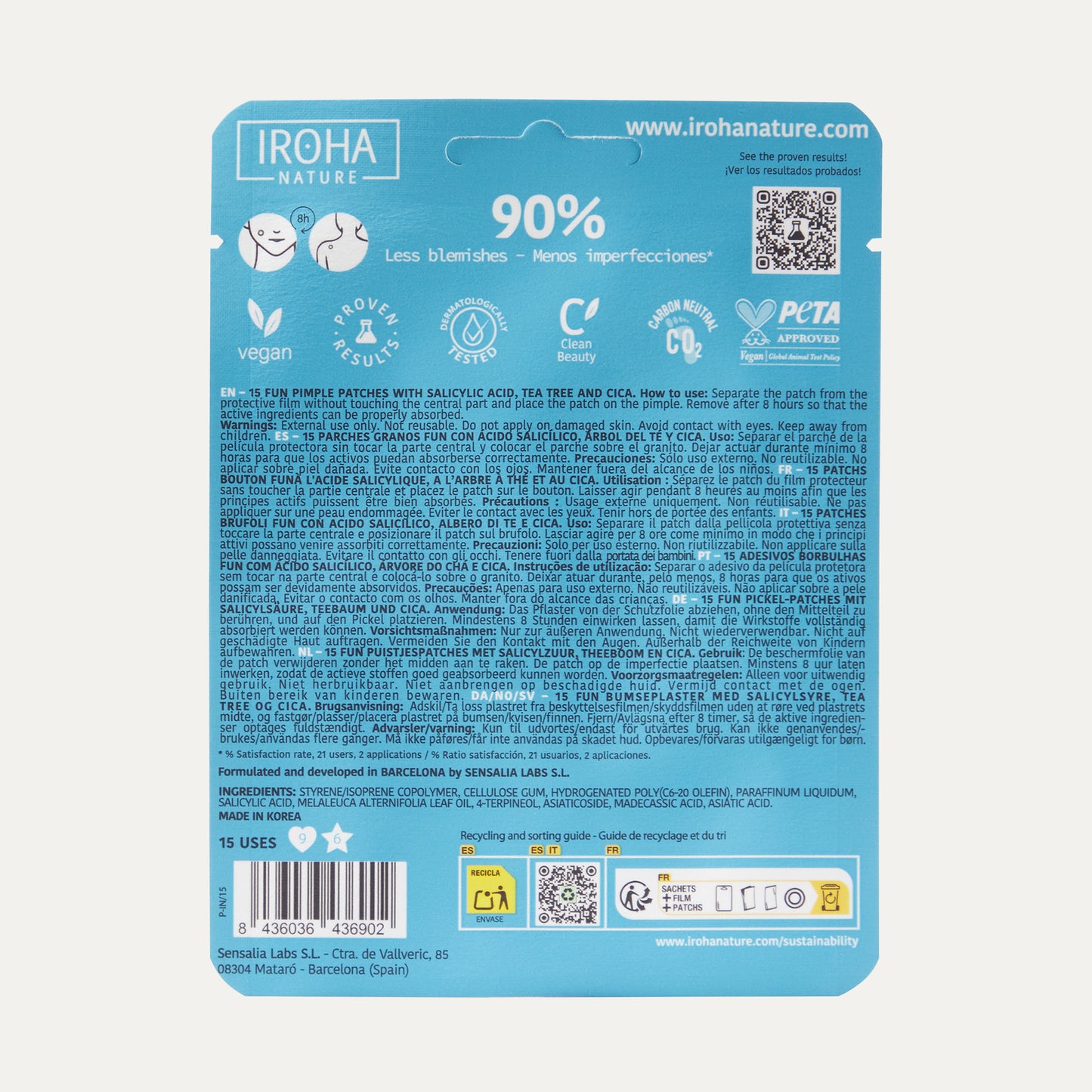 Patchs Boutons FUN à l'Acide Salicylique