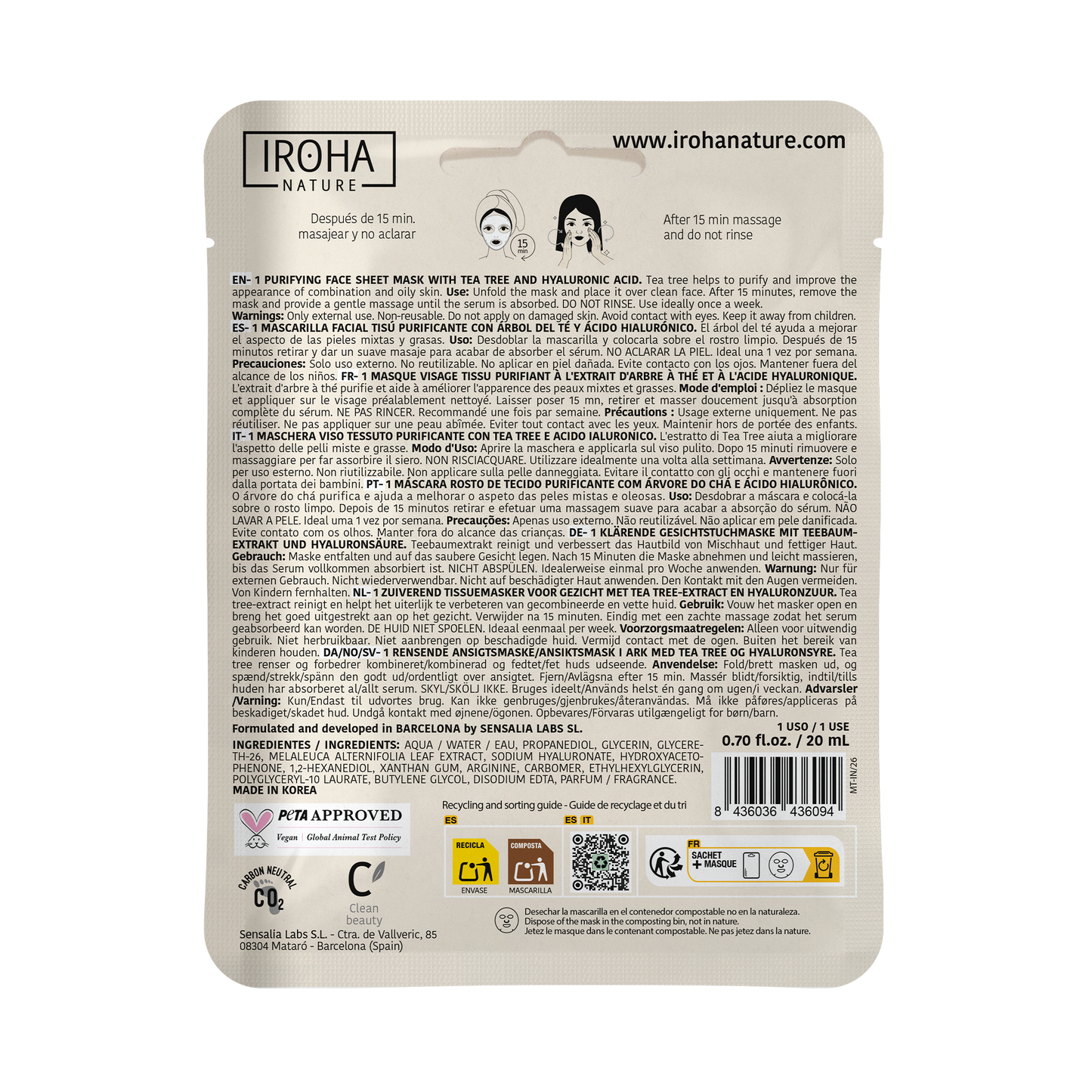 Masque Hydratant à l'Avocat