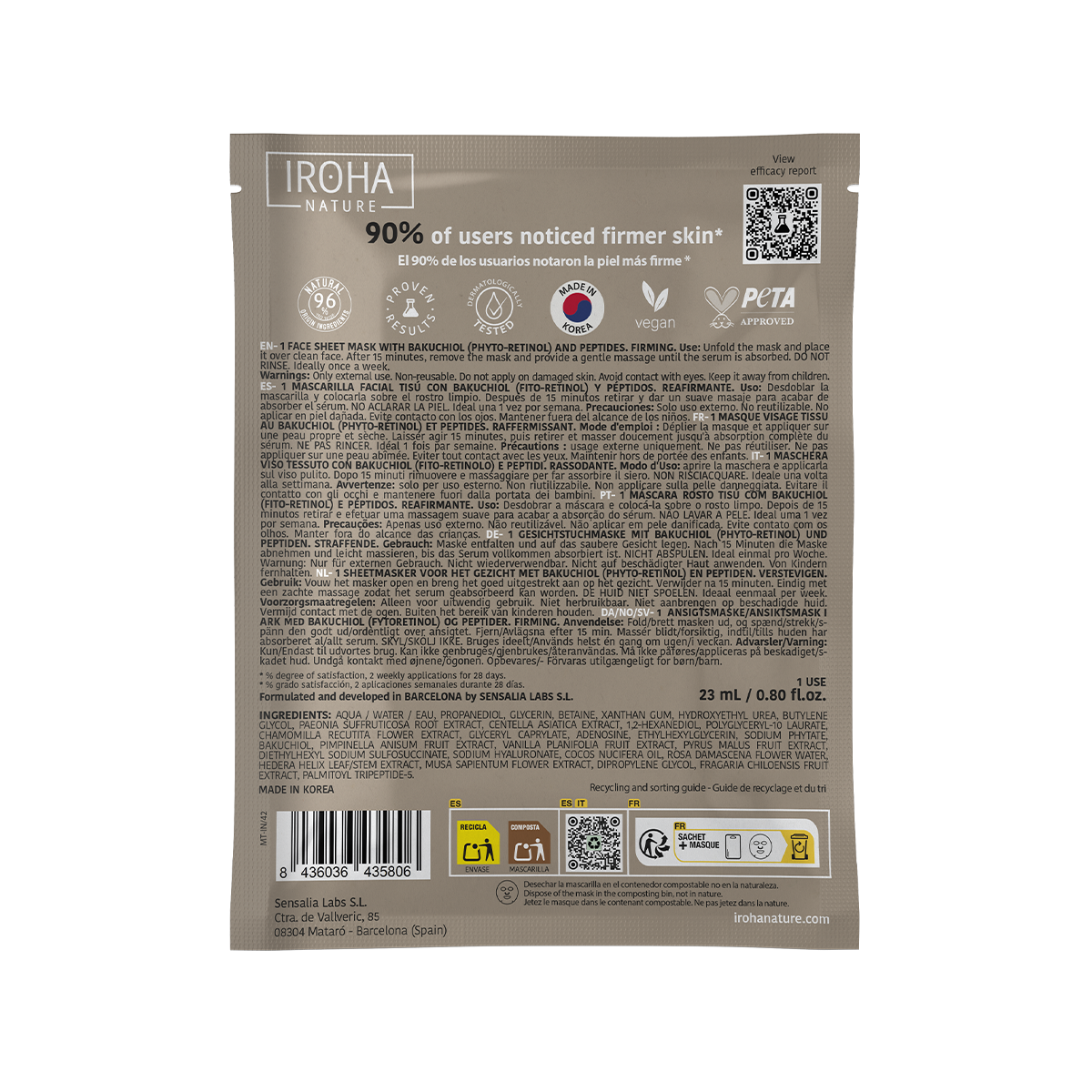 Masque Raffermissant au Phyto-rétinol