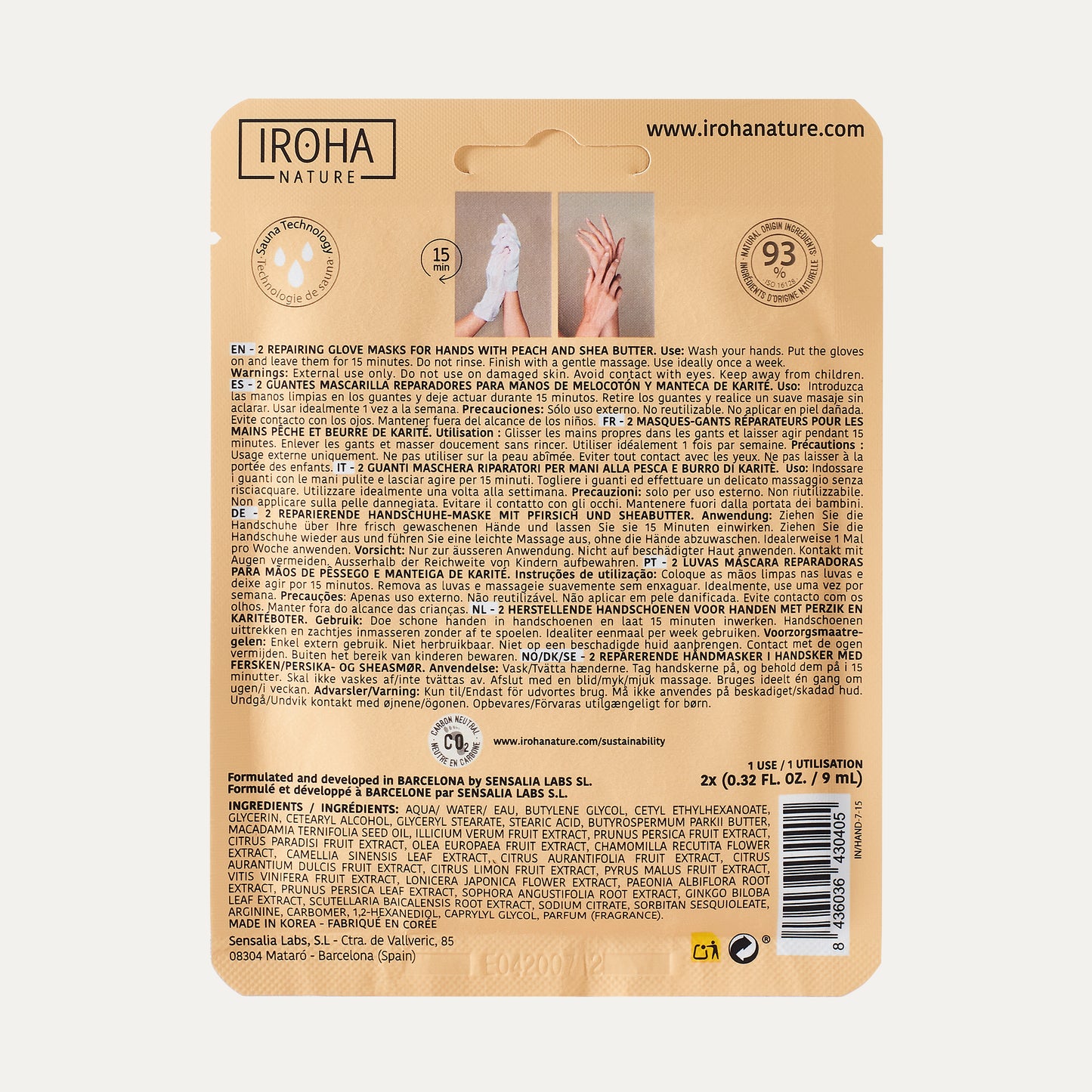 Gants Masque Réparateurs Pêche