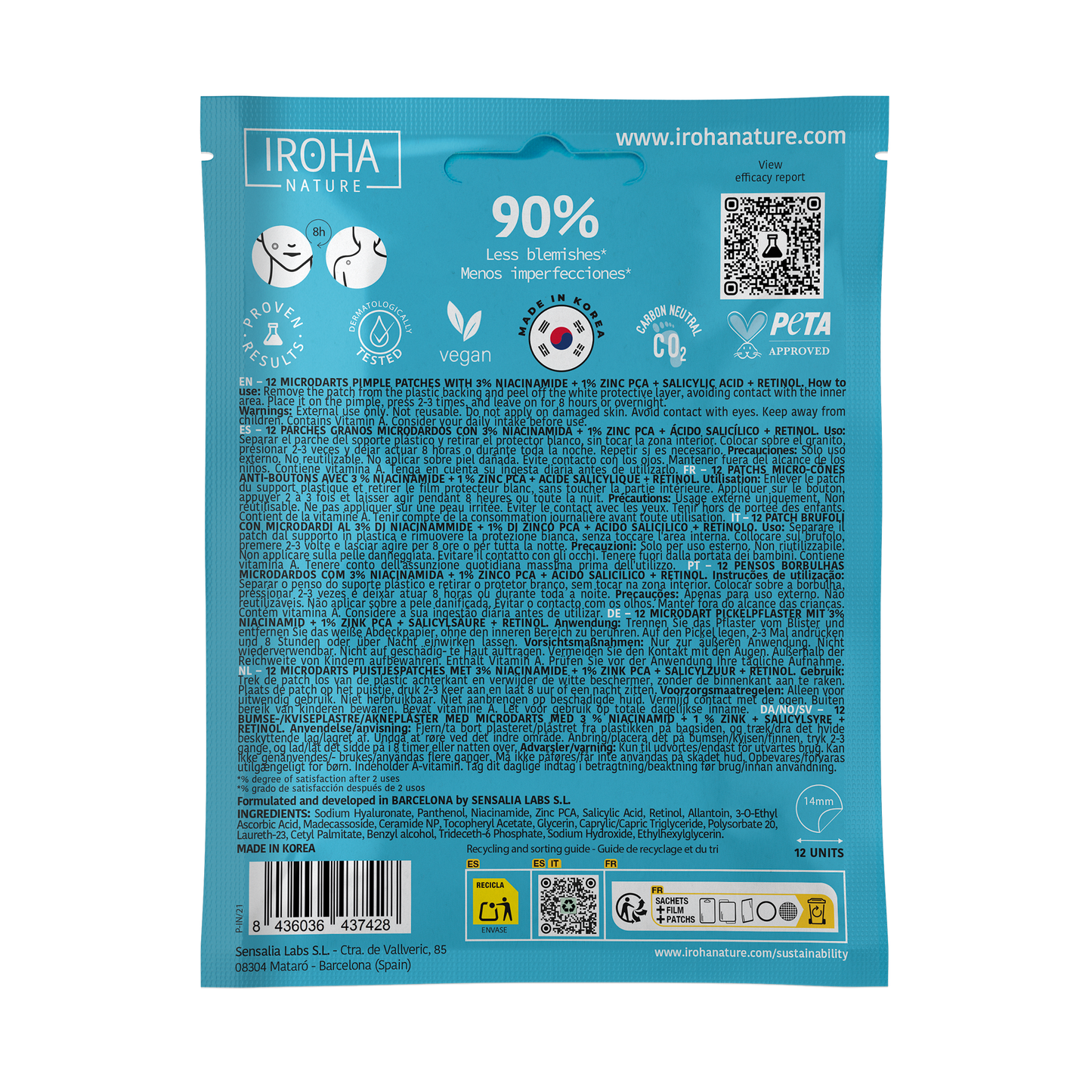 Patchs boutons à micro-dards à l’Acide Salicylique