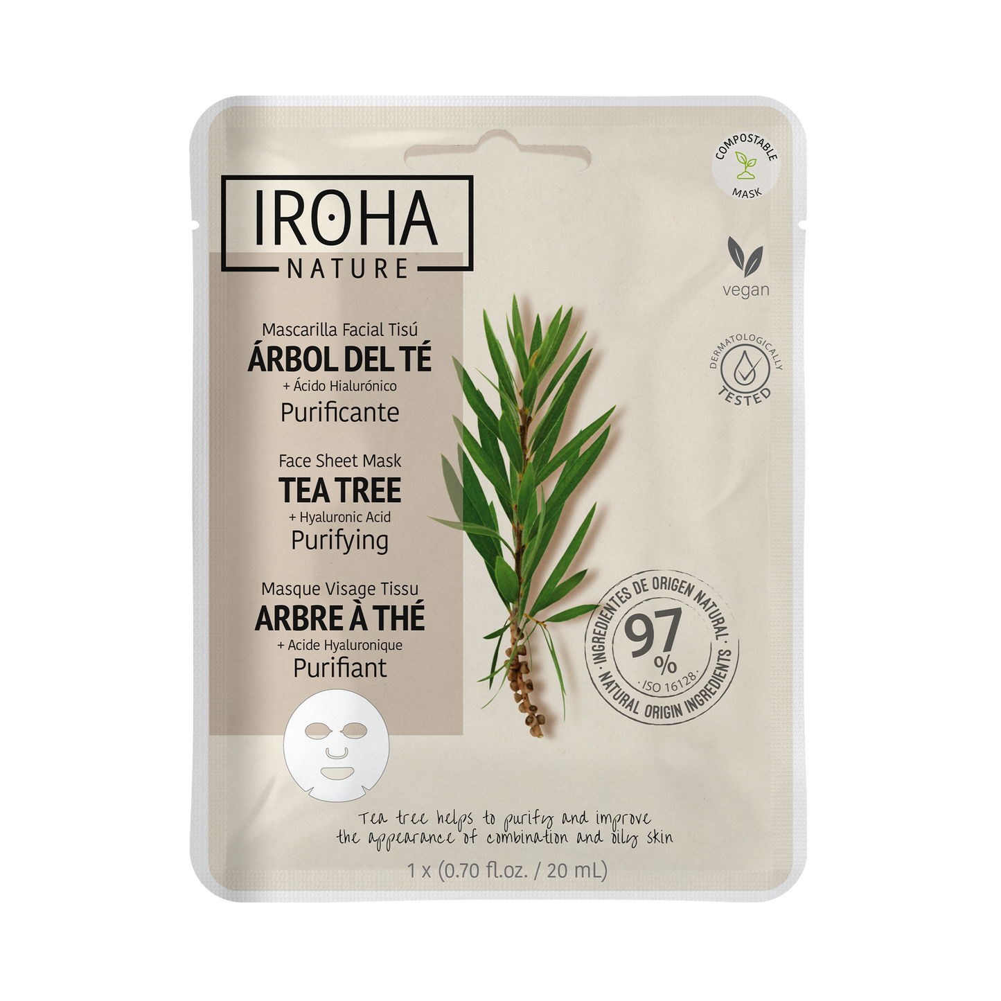Masque purifiant à l'arbre à thé
