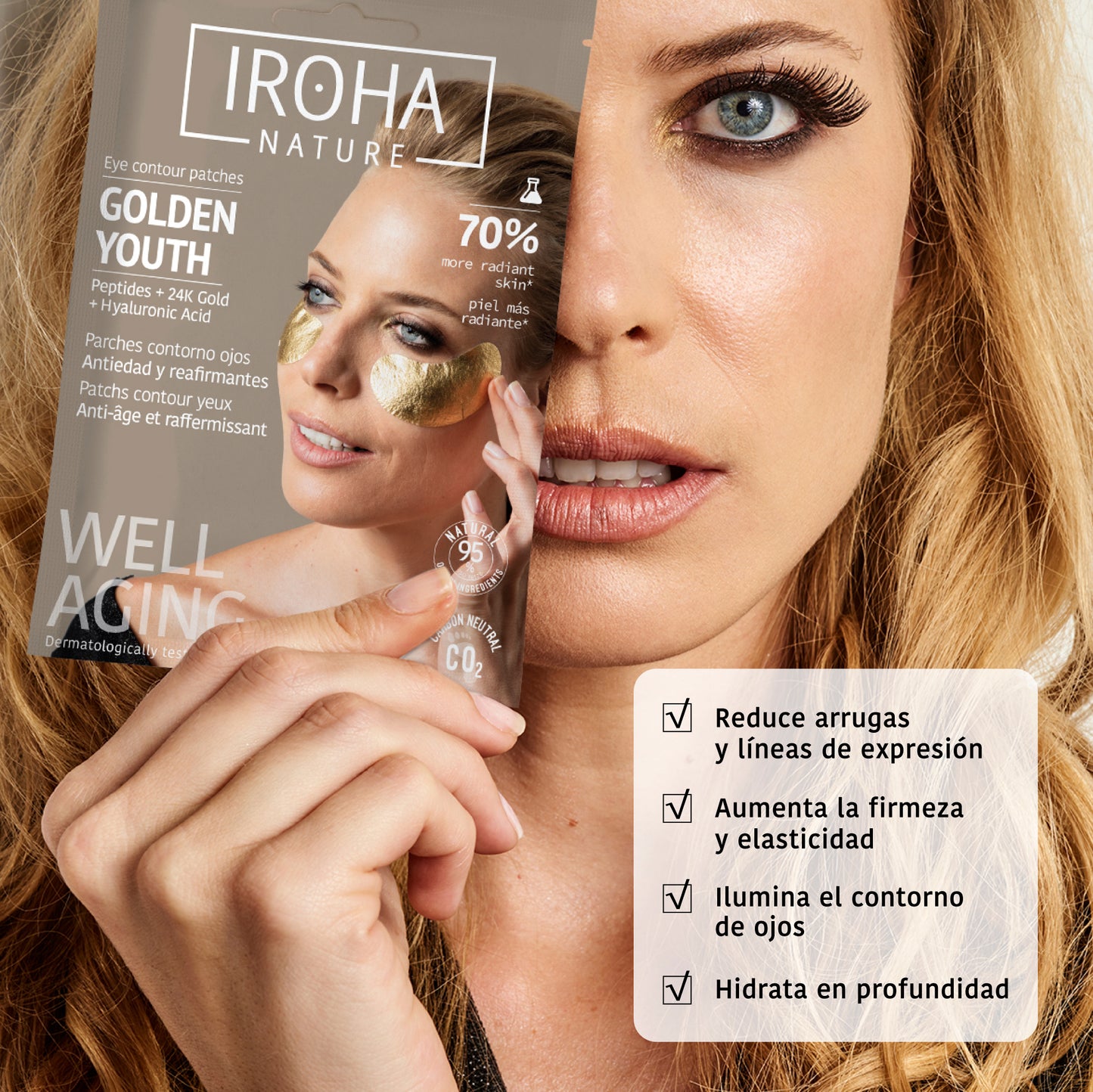 Patchs contour des yeux anti-âge GOLD + Peptides