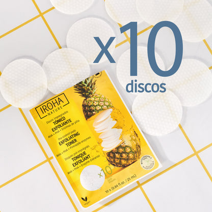 Disques Toniques Exfoliants et Illuminateurs à l'Acide Glycolique
