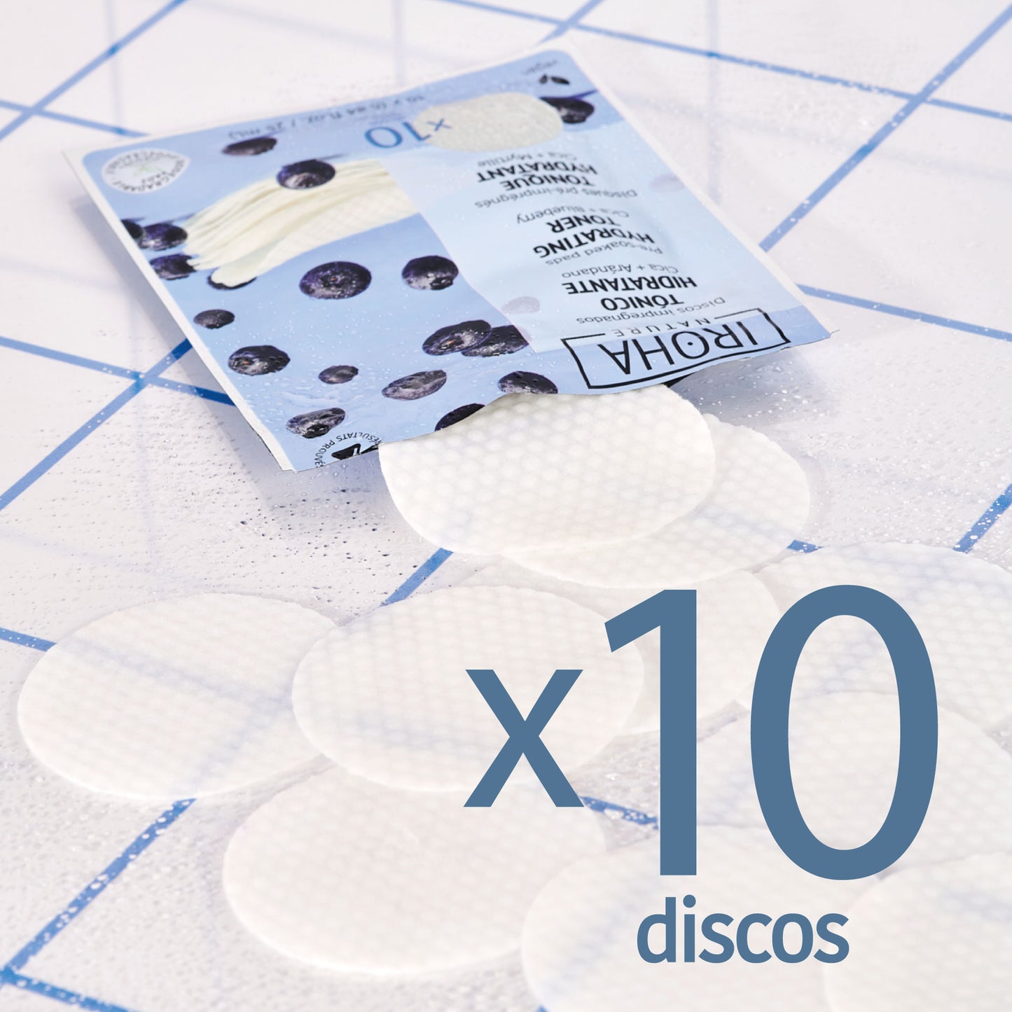 Disques Toniques Hydratants et Apaisants à la Myrtille