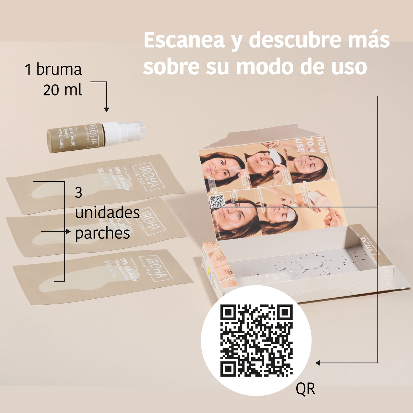 Patchs frontaux au collagène 99 %
