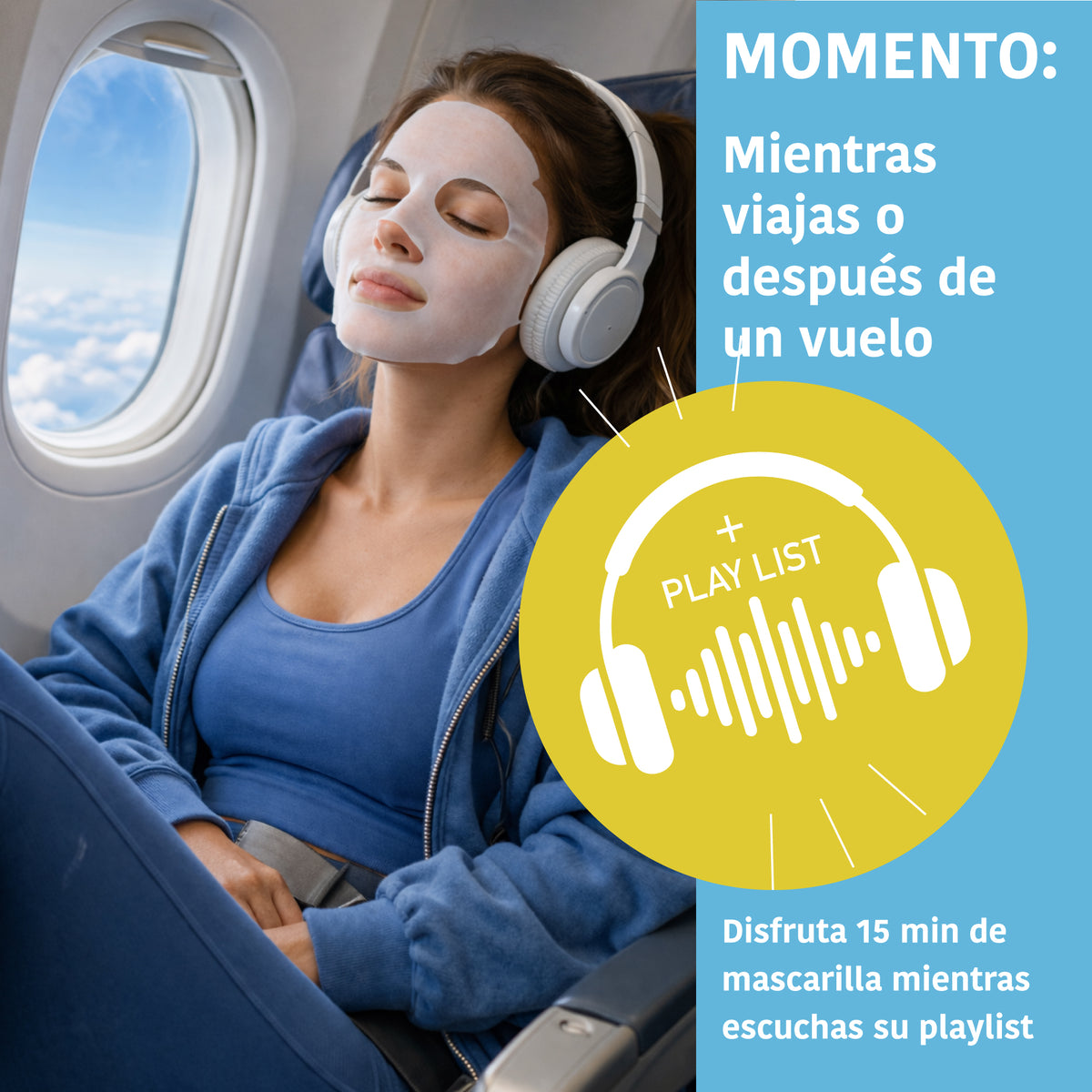 Masque JET LAG RECOVERY Anti-fatigue au CICA