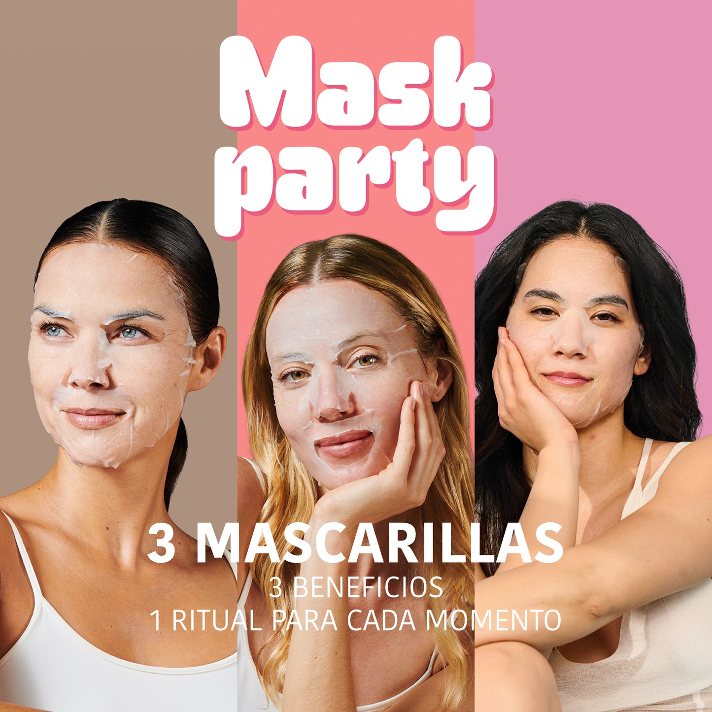 Lot MASK PARTY – Kit 3 Masques en Tissu