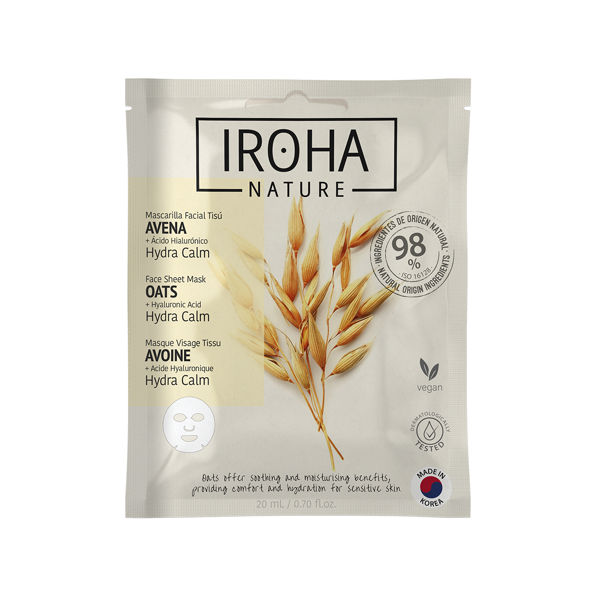 Mascarilla Hidratante Calmante con Avena