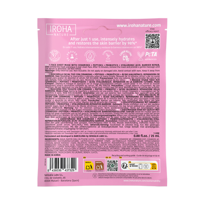 Masque réparateur barrière aux céramides