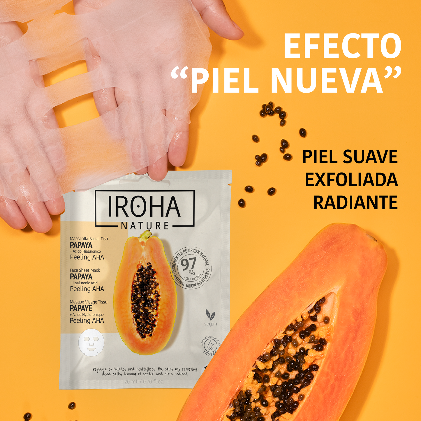 Mascarilla Facial Peeling AHA con Papaya