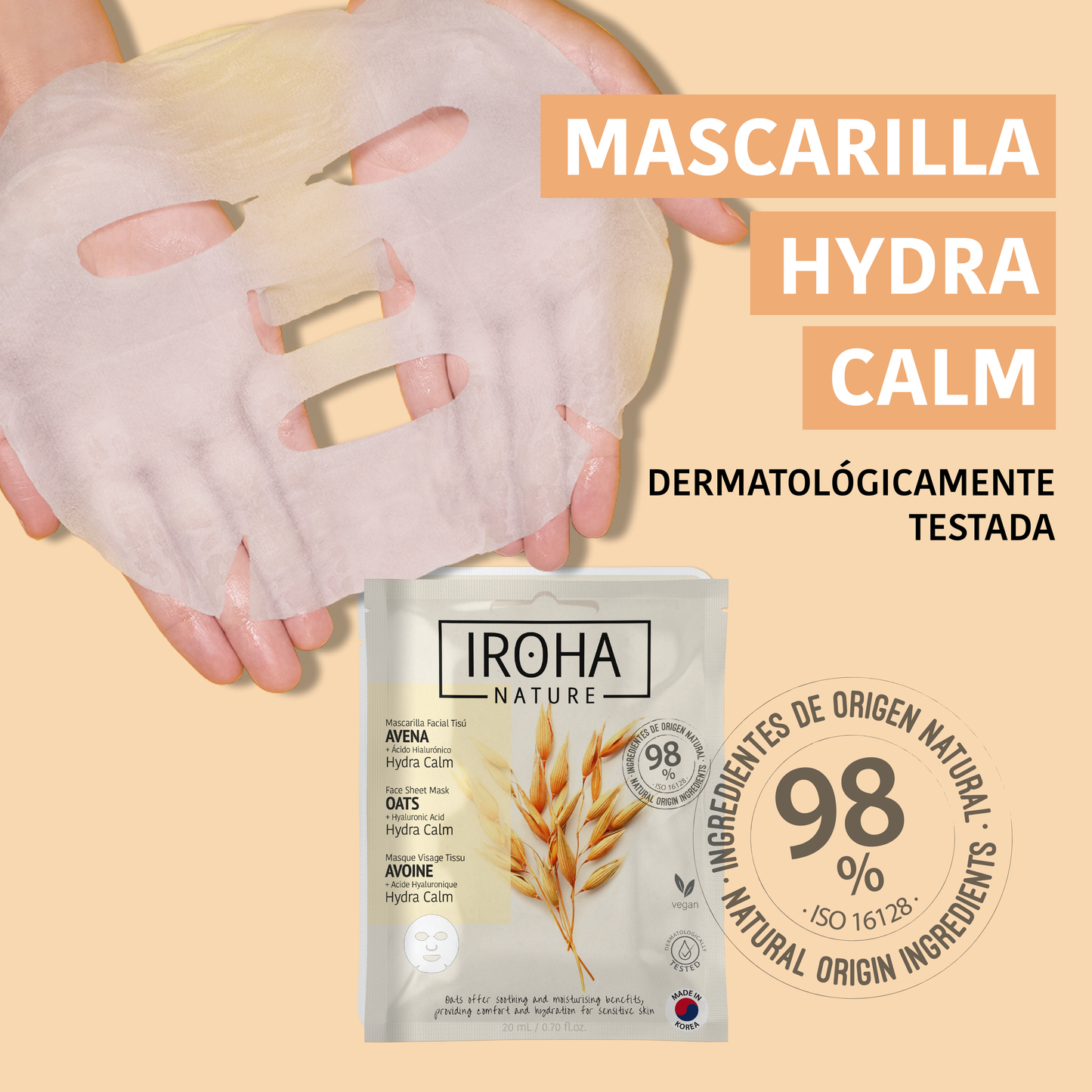 Mascarilla Hidratante Calmante con Avena
