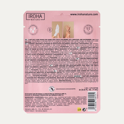 Gants Masque Anti-Âge Triple Acide Hyaluronique