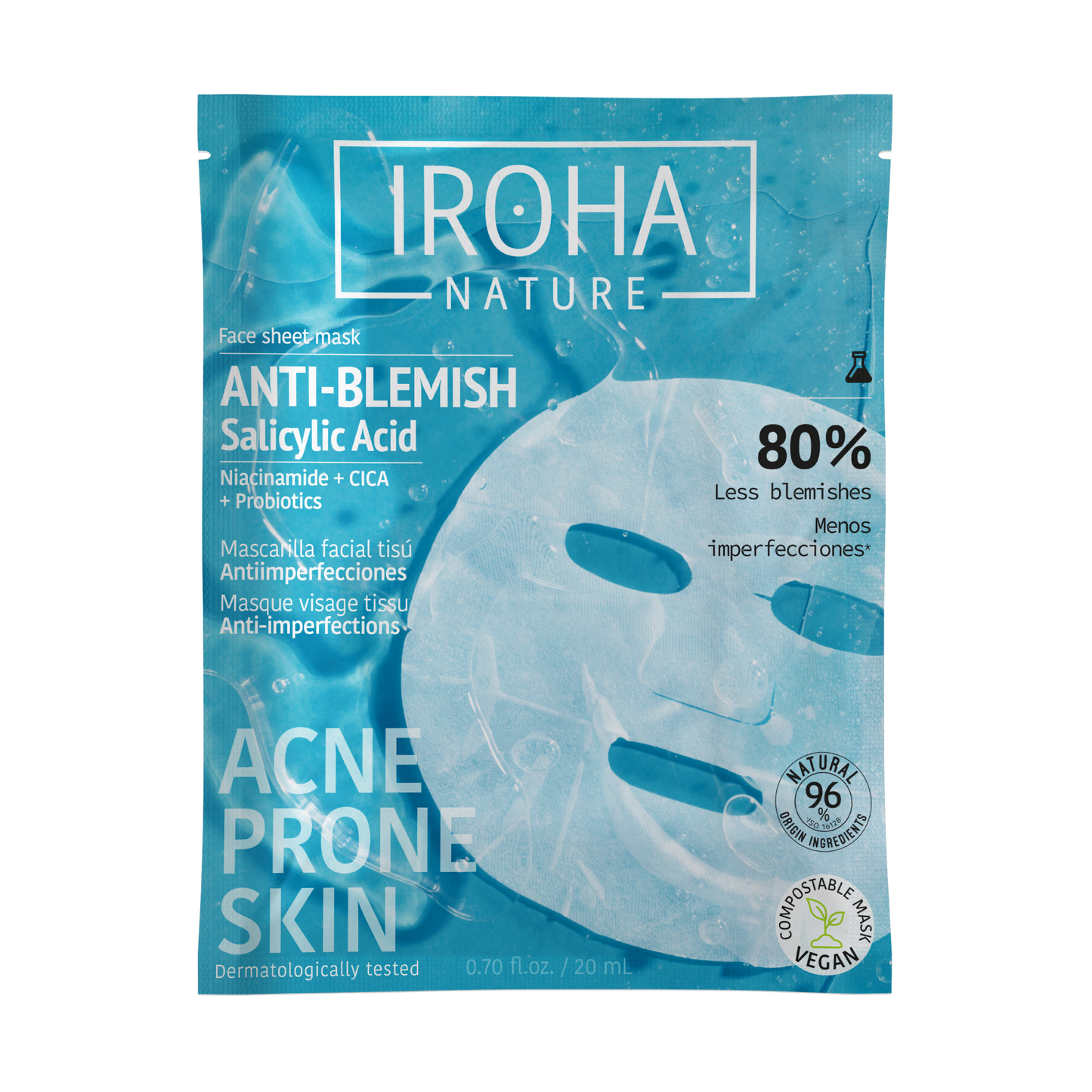 Masque anti-imperfections à l'acide salicylique