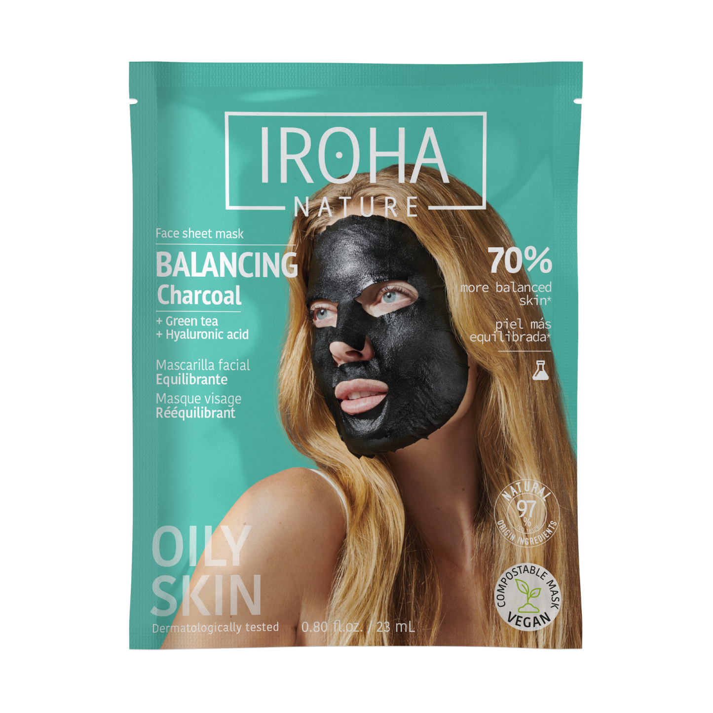 Masque au charbon équilibrant