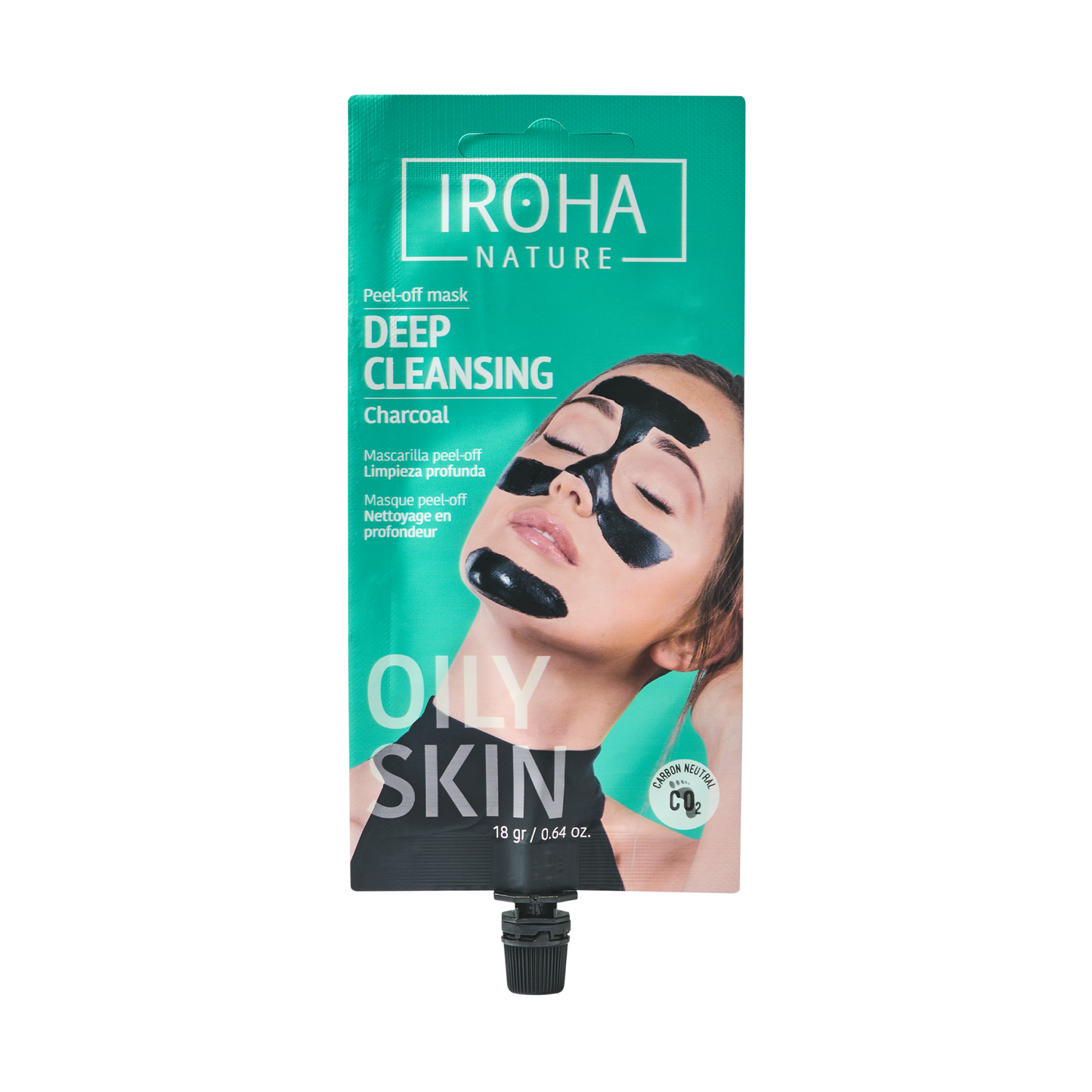 Masque peel-off au charbon nettoyant en profondeur