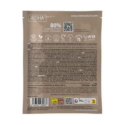 Masque combleur de rides triple acide hyaluronique