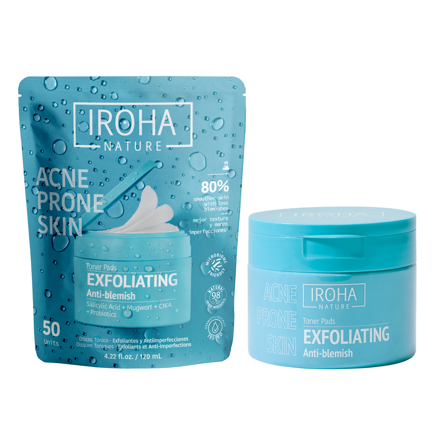 Disques toniques exfoliants - Acné